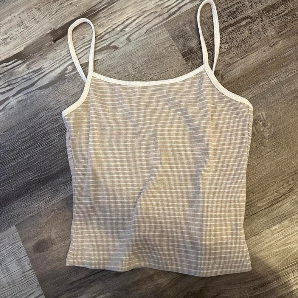 Elegant Beige Striped Camisole